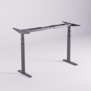 White Oval Electric Height-Adjustable Table