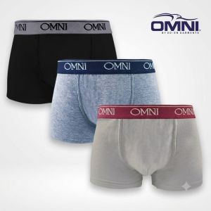OMNI by SO-EN Underwear Cotton Boxers Brief Single Pack for Men
