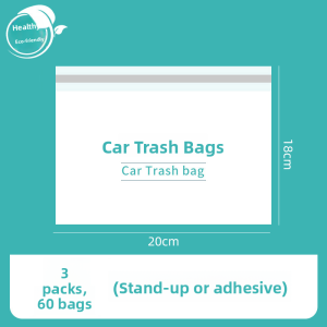 MONLEYTA | Portable Self-Standing Car Trash Bag Disposable Cleaning Bag Odorless Stick-On Vehicle Garbage Can Manlieta X0623135140