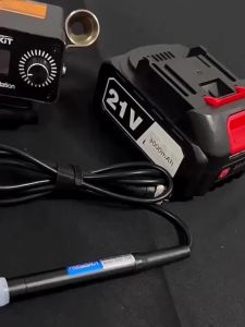 4-In-1 Soldering Station Digital LCD Soldering Iron with Auto Sleep Compatible with C245 Tips Fit Electronic Repair Tool