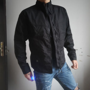 Mens Tactical Windproof Waterproof Outdoor Climbing Jacket Special Forces Workwear Worn-resistant Black Spring Autumn