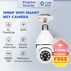 กล้องวงจรปิด360 wifi V380 Pro HD 1080P CCTV Camera กล้องวงจรปิดเชื่อมต่อโทรศัพท์ Outdoor IP Security Camera เสียงสองทาง Infrared night vision การตรวจจับการเคลื่อนไหว กล้องวงจรปิดระยะไกล