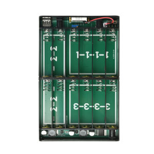 occkic | DC UPS 5V 9V 12V 24V Output 12x18650 Battery Power Supply Shell DIY Power Bank Box Kit for Electric tools Motor USB Port
