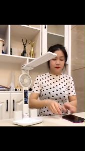 [HÓT 2024 ]Đèn Học Để Bàn Tích Điện 3 Màu CÓ QUẠT Đèn học tích điện 3200Mh Có màn hình LCD hiển thị đa thông tin dung lượng khủng