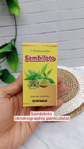 Kapsul sambiloto (Andrographis paniculata) isi 60 - obat diabetes Kencing Manis Sesak Papas