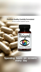 Visigard Natural Eye & Vision Support | Gentle Daily Care 30 Vegetable Capsules