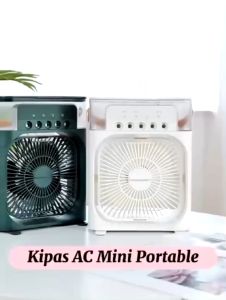 Kipas Pendingin Mini AC Portable Air Cooler Mobil & Ruangan
