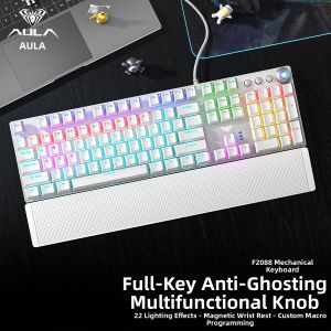 AULA | 108-Key Wired Mechanical Keyboard Mouse Set For Gaming Office