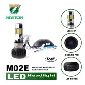 Lampu LED UTAMA MOTOR H4 H6 M20E original bergaransi AC DC 35 WATT UNIVERSAL SEMUA MOTOR BEBEK DAN MATIC