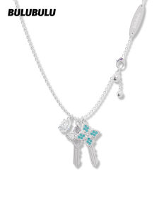 BULUBULU | Unique High-end Turquoise Key Pendant Necklace
