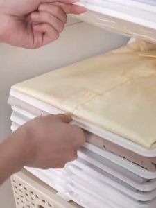 10pcs Clothes Folder T-Shirt Quick Folding Board Clothing Divider Lazy Folding Clothes Organizer