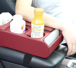 Hộp Để Đồ Gắn Bệ Tì Tay Ô Tô Bọc Da Nappa Cao Cấp Khung Chịu Lực Siêu Cứng Cáp