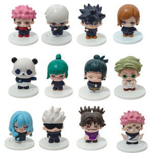 Bandai | 6pcs/set 7cm Jujutsu Kaisen Anime Action Figure Gojo Satoru Megumi Itadori Yuji Ryomen Sukuna Nanami Geto Suguru Cute Model Toys