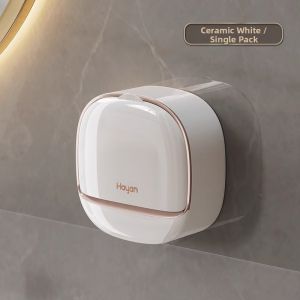 Hayan | Wall-mounted Soap Holder No-drilling Drainable High-end Storage Box