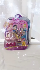 ชุดทาเล็บ 3 สีของเด็ก ตกแต่งเล็บเด็กพร้อมตะไบ สีจะไม่ตรงรูปนะคะ