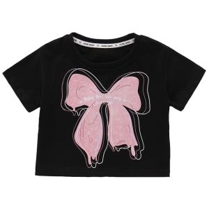Comfortable Short-sleeve High-waist Cotton T-shirt
