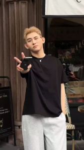 Áo thun BOXY BLACK OF EXIT trơn form boxy nam nữ Local Brand