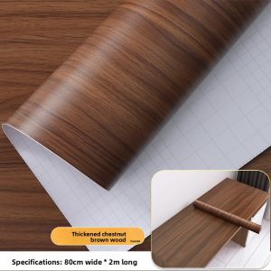 KEERMAN | Wood Grain Sticker Wood Panel Decal Door Refinishing Film Desktop Protective Film Self-Adhesive Waterproof