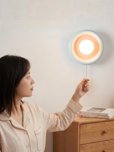 OUCHAO | Cream Color Contrast Nordic Minimalist Switchable Decorative Wall Light