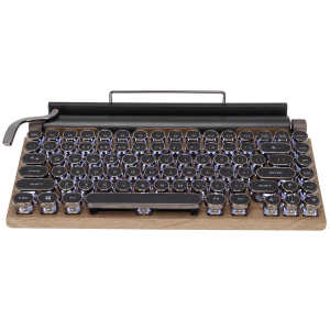 Mechanical Keyboard Wireless Bluetooth keyboards Dot retro typewriter Computer Keyboard 83 keys Gaming keyboards For PC Laptop
