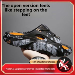 MONLEYTA | Mens Thick Bottom Slip-On Summer Sandals Outdoor Anti-Slip Home Slippers Comfortable Wearing Experience Beach Shoes