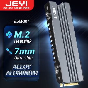 JEYI M.2 SSD Heatsink 2280 NVME NGFF SSD Cooling Full Aluminum Cooler Radiator with Thermal Silicone Pad for Motherboard / PS5