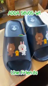 รองเท้าแตะ ADDA รุ่น 58V05W1 (Line Friends) สีพาสเทล สวมง่าย ใส่สบาย (ไซส์ 4-7)