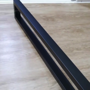 Heavy Duty Stainless Steel Push Pull Door Handle Square Tube Handle Wood Door Handle Black 600/800/1200mm