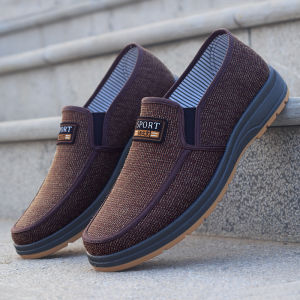 Summer Casual Work Slip-On Leather Sole Durable Mens Driving Shoes