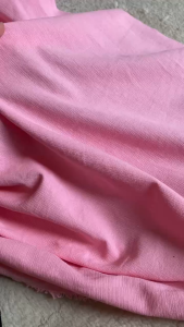 Vải Đũi Gân Xước Cotton 100% Màu Hồng Khổ 1m4 - Mềm Ít Rũ Không Co Giãn - Đồ Bộ Áo Kiểu Váy Đầm