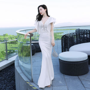 Evening dress womens new banquet Sequin fishtail prom party dress long gown formal birthday dress wedding dress