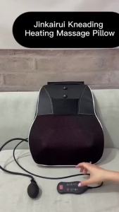 Bantal pijat elektrik praktis untuk relaksasi pijat di rumah atau kantor