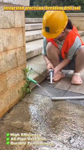 MLADEN Pipe Thread Cutting Tool Water Pipe Internal External Hole Thread Opener Electric Drill Compatible