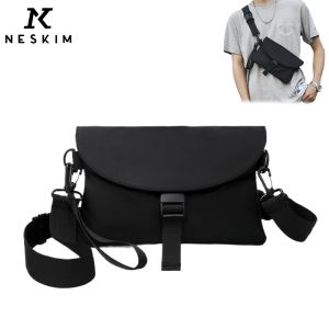 NESKIM Beg Lelaki Stylish Waterproof Sling Bag Man Nylon Crossbody Bag For Men Casual And Lightweight Messenger Bag