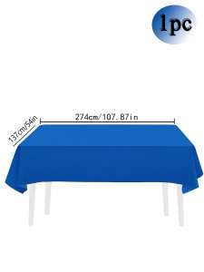 137x274cm Disposable Solid Color Tablecloth Birthday Party Wedding Christmas Table Cover Wipe Covers Rectangle Desk Cloth Decor
