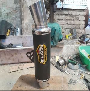 Silincer Knalpot Racing DPJ Black Series inlet 38/50mm Cocok untuk semua motor matik