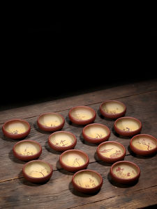 Handcrafted Yixing Purple Clay Tea Cup Original Mine Purple Clay Hand-carved Puer Tea Cup for Home Use Drinking Tea Owner Cup