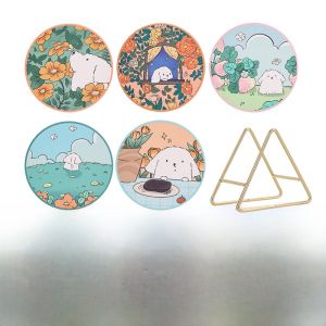 High Temperature Resistant Ceramic Hot Pot Trivet Dinner Table Mat Heat Insulation Pad Anti-Scalding Pad Home Use Premium Feeling Bowl Plate Mat