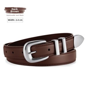 Kangaroo | New Fashionable Brown All-Match Leather Belt With Prong