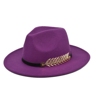 Stylish Wide-Brimmed Hat Fedora for Men with Solid Color Jazz Cap Classic Look and Comfortable Wear Outdoor Accessory