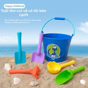 XIANGCAI | Bộ Đồ Chơi Bãi Biển Trẻ Em Bằng Nhựa Mờ Chắc Chắn