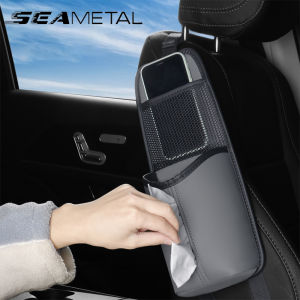 SEAMETAL Car Seat Side Organizer Auto Seat Storage Hanging Bag PhonesDrinkStuff Holder with Mesh Pocket for Cars SUV & Truck