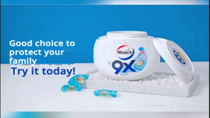 Discover the Power of Clean with Walch Antibacterial Laundry Capsules. 12g x 32 capsules
