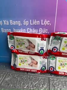 Gói 80 KHĂN GIẤY ƯỚT BABY WIPES- khăn ướt cho bé