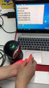 เครื่องอ่านบาร์โค้ด scanner สแกนเนอร์ สแกนคิวอาโค้ด สแกนคิวอาโค้ด barcode scanner 1D2D อ่าน บาร์โค้ดและคิวอาร์โค้ด ความเร็วสูงสุด 0.001 วินาที รับประกันสามปี