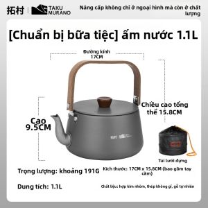 TAKU MURANO | Nồi Dung Lượng Lớn Cho Ngoài Trời