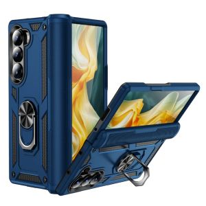 szhaiyu | Ring Holder Phone Case with Hinge Protection for Samsung Galaxy Z Fold 7 6 5 Fold6 Fold5 5G Hard Plastic Shell Sockproof Cover
