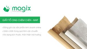 MHP7X - 50cm x 25m - Cuộn giấy tổ ong chống sốc - Kraft xám Siêu Tiết Kiệm ECONO