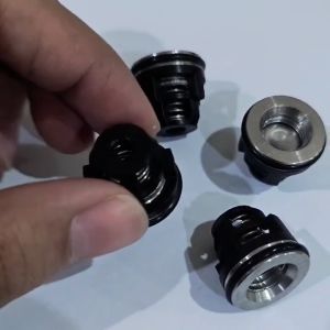 INDOBASE Part Klep Pompa Karet Samping D18x17mm Hitam 1 Pcs