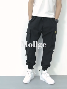 MPJ Jogger Pants for Men Outdoor 6-Pocket Mens Cargo Trousers Street Fit for Menswear Trending Cargo Pants for Men